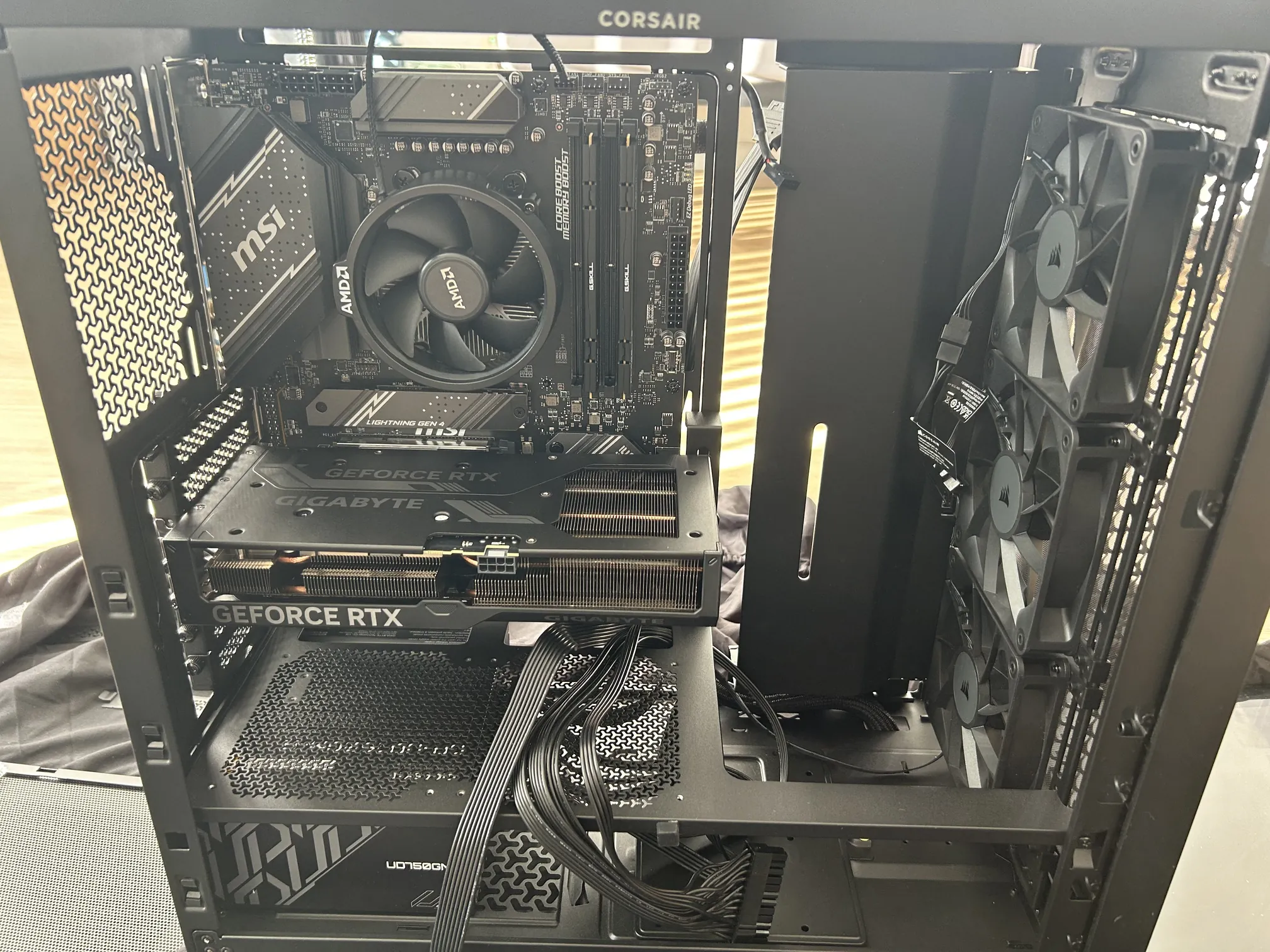 GPU Installed - Case Standing